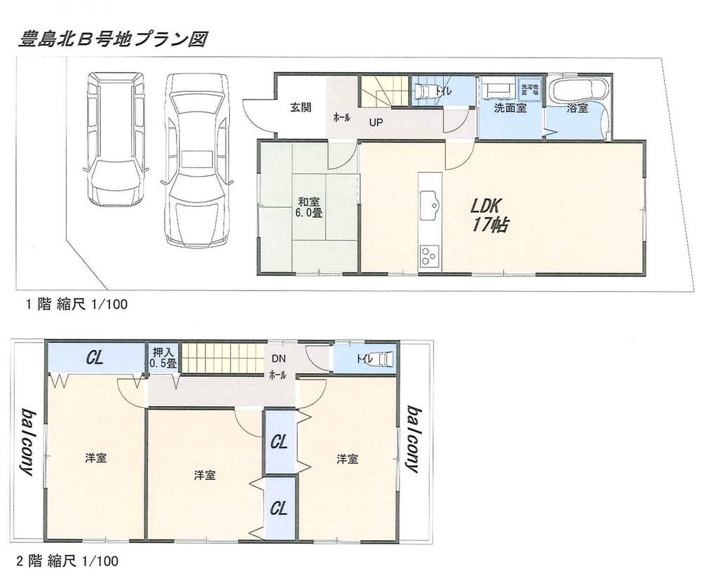 Floor plan. 33,800,000 yen, 4LDK, Land area 113.9 sq m , Building area 104.33 sq m building an example