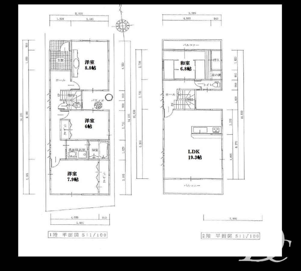 Floor plan. 36.5 million yen, 4LDK, Land area 149.06 sq m , Building area 119.85 sq m