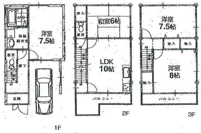 Floor plan. 21,800,000 yen, 4LDK, Land area 60.18 sq m , Building area 96.52 sq m
