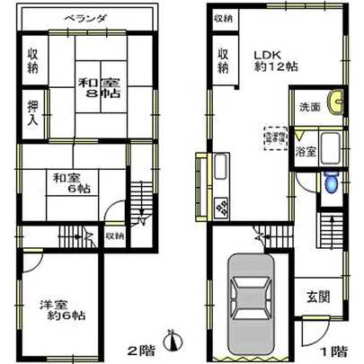 Floor plan. Osaka Prefecture Ikeda Iguchido 1-chome