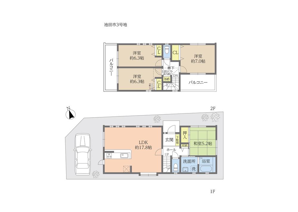 Floor plan. Suigetsu park was chosen also to Osaka green hundred election (niobium pond)