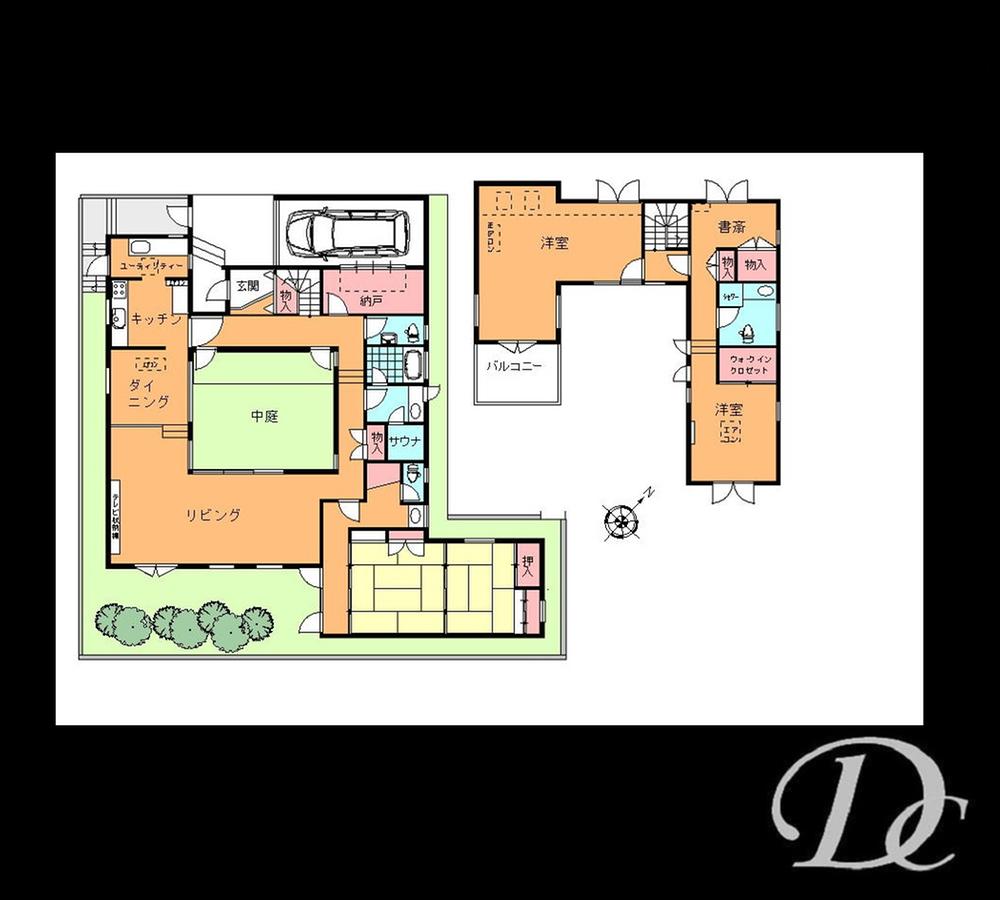 Floor plan. 82,500,000 yen, 4LDK, Land area 272.69 sq m , Building area 222.4 sq m