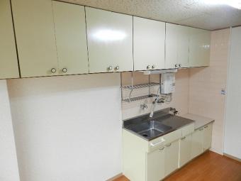 Kitchen. Probably covered storage?