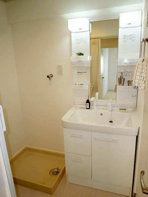 Wash basin, toilet. Shampoo dresser