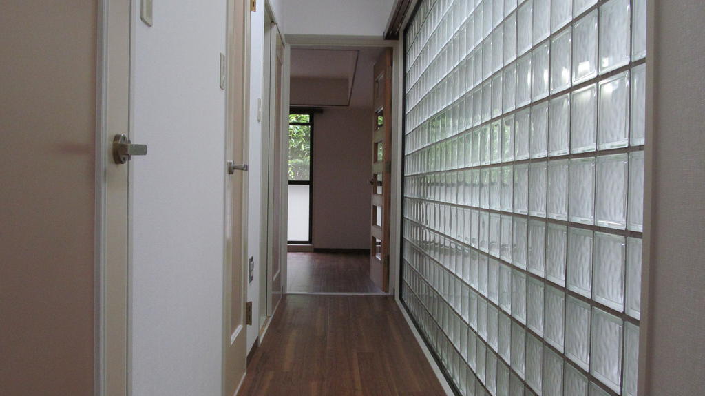 Other. Fashionable bright hallway with frosted glass