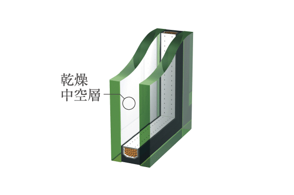 Other.  [Double-glazing] An air layer is provided between the two glass, Effective double-glazing in such heat insulation of improvement and winter condensation suppression. Has also been consideration to sound insulation (conceptual diagram)