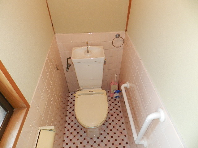 Toilet. With toilet handrail ・ ・ ・