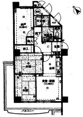 Floor plan. 3LDK, Price 5.5 million yen, Occupied area 67.97 sq m , Balcony area 15.98 sq m