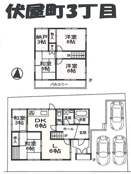 Floor plan. 22,800,000 yen, 4LDK+S, Land area 206.21 sq m , Building area 114.86 sq m
