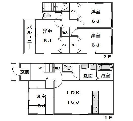 Building plan example (introspection photo). Building plan example Building price  14.7 million yen, Building area 9256 sq m