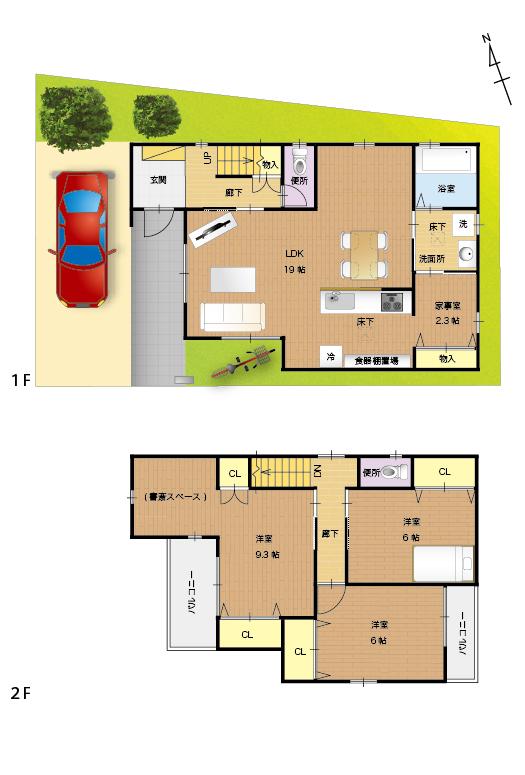 Compartment figure. New streets will be born in the shaped land in the gentle terraced