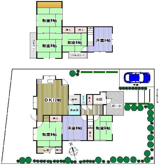 Floor plan. 35,800,000 yen, 7LDK, Land area 371.64 sq m , Building area 81.97 sq m floor plan