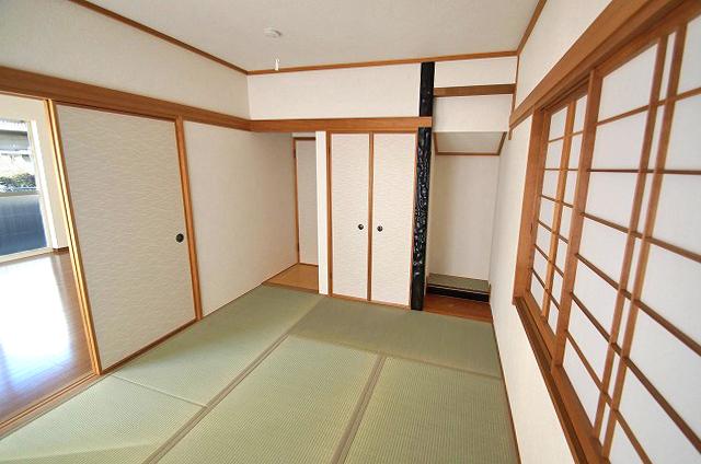 Non-living room. cross ・ Sliding door ・ Shoji re-covered settled