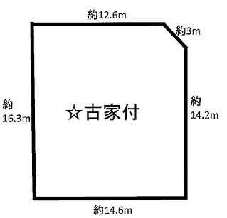 Compartment figure. Land price 24,800,000 yen, It is a land area 238.85 sq m northeast corner lot. 