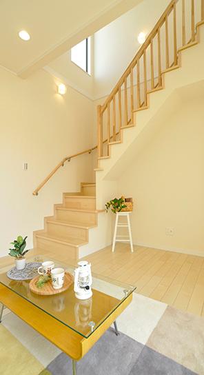 Other introspection. To design a staircase in the living room, "I'm home ・ Basic communication of Welcome home "is, of course, Because it can also feel how the family, Is born naturally dialogue.