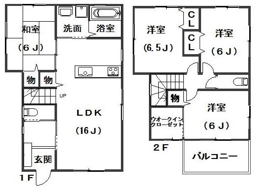 Building plan example (floor plan). Building plan example ( Issue land) Building Price      14.7 million yen, Building area 92.56 sq m