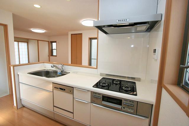 Kitchen. Glass top stove / With built-in dishwasher