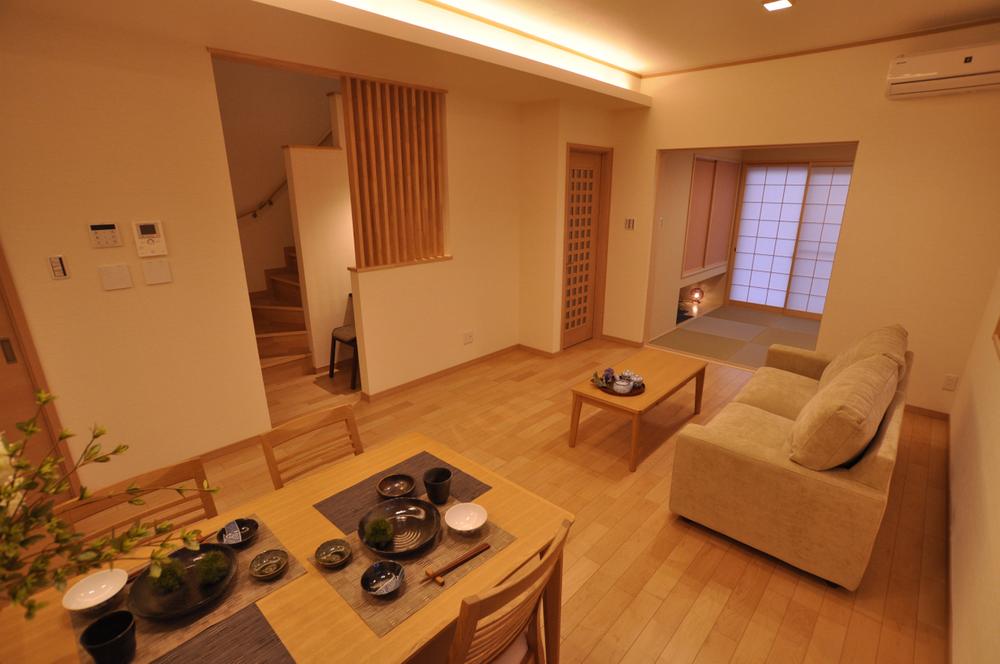 Wrapped in gentle light.