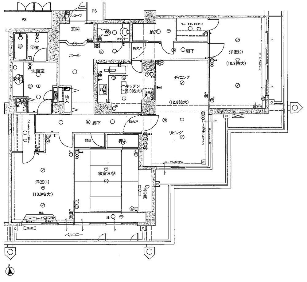 Floor plan. 3LDK + S (storeroom), Price 32,800,000 yen, Footprint 135.32 sq m , Balcony area 31.04 sq m