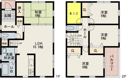 Floor plan. (No. 14 locations), Price 31,800,000 yen, 4LDK, Land area 112.07 sq m , Building area 107.65 sq m