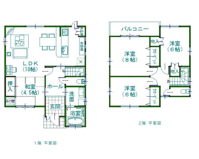 Building plan example (floor plan). Nankai Main Line ・ 850m until Hagurazaki Station