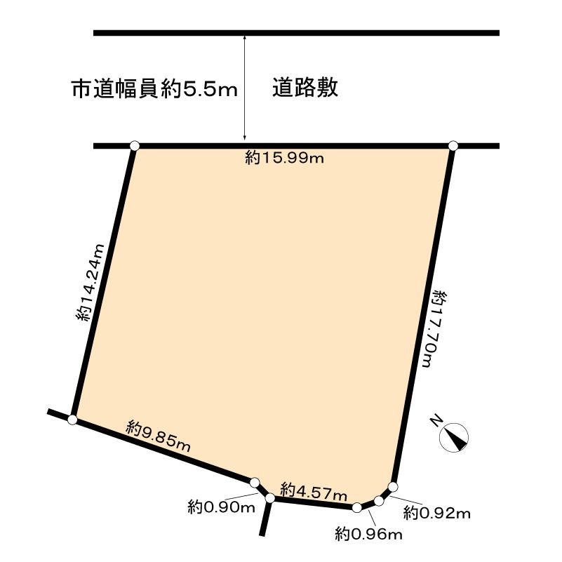 Compartment figure. Land price 37 million yen, Land area 272.09 sq m