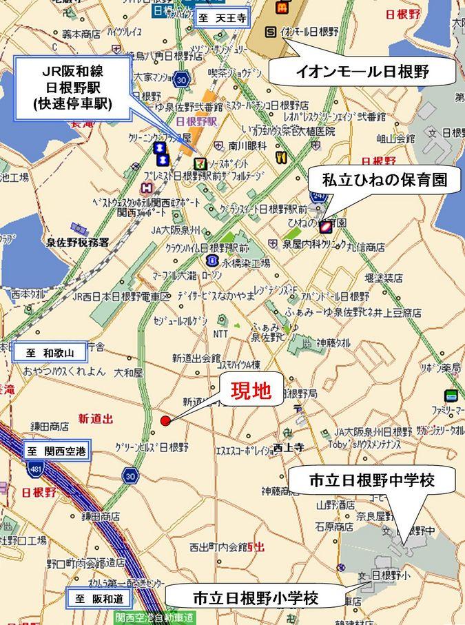 Local guide map. Various facilities is equipped within walking distance.