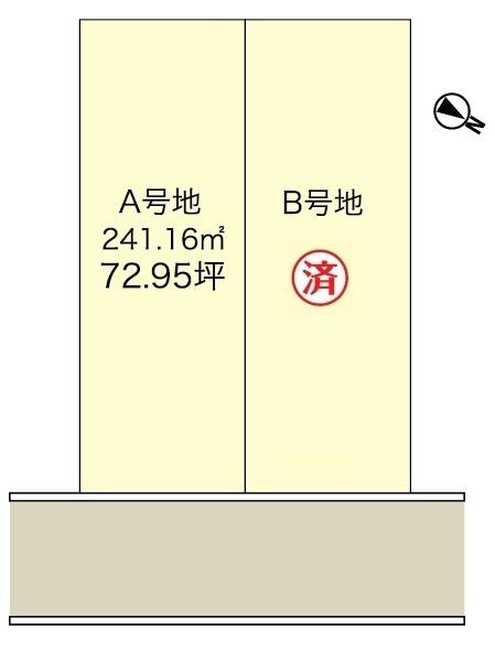 Compartment figure. Land price 15.5 million yen, Land area 241.16 sq m compartment view