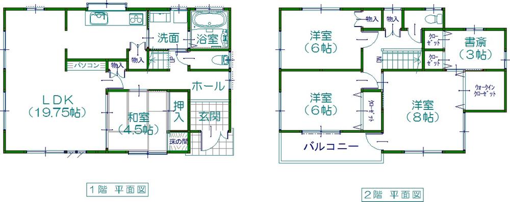 Other building plan example. Building plan example (No. 10 place) building price 19,890,000 yen, Building area 115.92 sq m