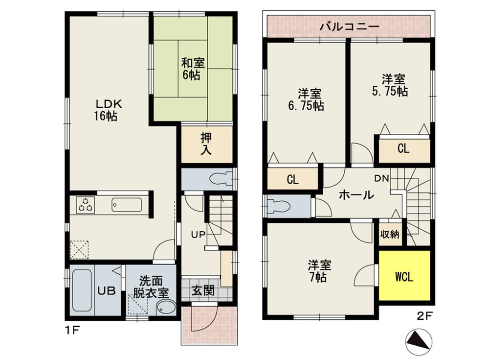 Floor plan. (No. 1 point), Price 24,800,000 yen, 4LDK, Land area 116.49 sq m , Building area 102.67 sq m