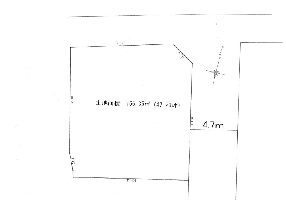 Compartment figure. Land price 13,980,000 yen, Land area 156.35 sq m