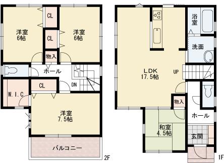 Floor plan. (No. 1 point), Price 24,800,000 yen, 4LDK, Land area 100 sq m , Building area 101.02 sq m