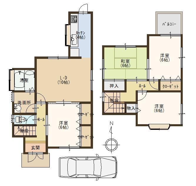 Floor plan. 12.8 million yen, 4LDK, Land area 109.92 sq m , Building area 89.91 sq m storage rich 4LDK
