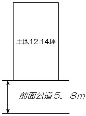 Compartment figure. Land price 5.5 million yen, Land area 40.16 sq m
