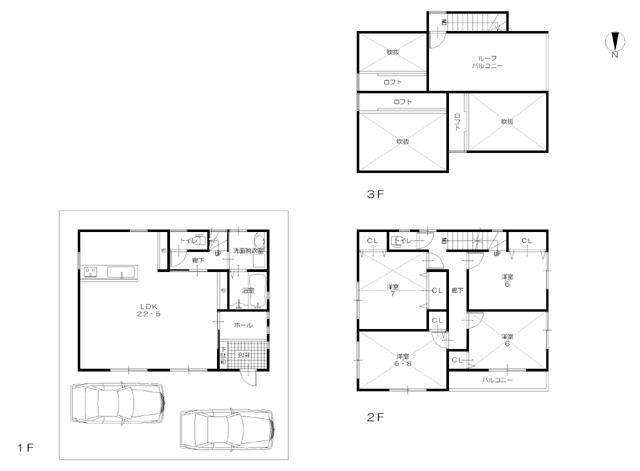 Floor plan. 28.8 million yen, 4LDK, Land area 100.1 sq m , Building area 113.85 sq m