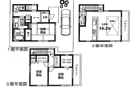 Floor plan. 24,800,000 yen, 3LDK, Land area 70.64 sq m , Building area 97.84 sq m