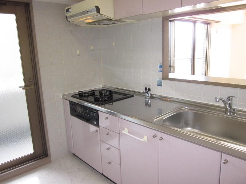 Kitchen. Kitchen leading to the balcony is very bright