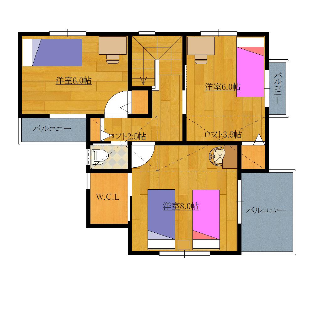 Floor plan. 27,800,000 yen, 3LDK, Land area 83.03 sq m , Building area 94.19 sq m 2F plan view