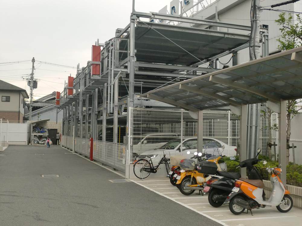 Parking lot. Common areas