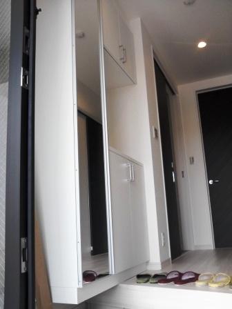 Entrance. Shoe box