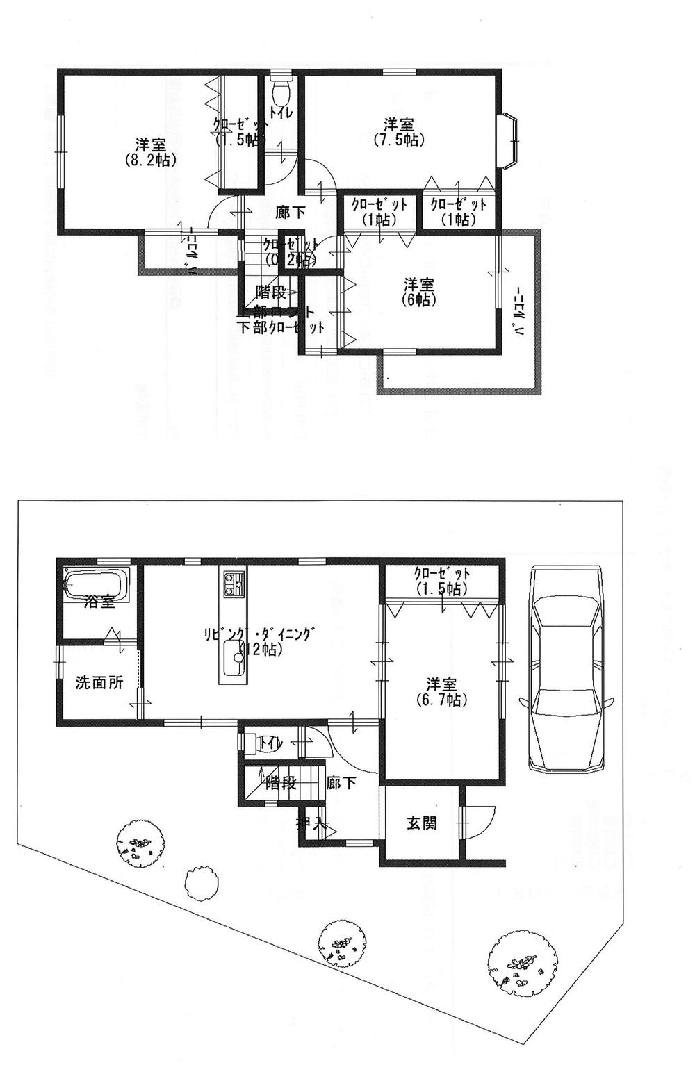Floor plan. 21.5 million yen, 4LDK, Land area 94.82 sq m , Building area 100.57 sq m floor plan