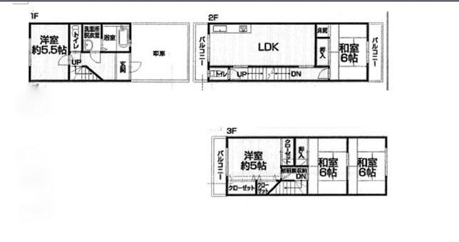 Floor plan. 15.8 million yen, 5LDK, Land area 58.98 sq m , Building area 106.92 sq m