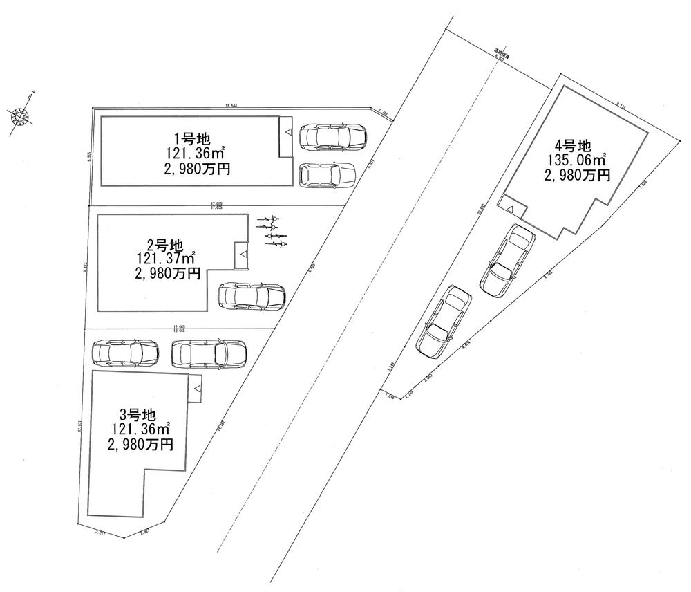 The entire compartment Figure. All 4 Lot Land more than 36 square meters. Two possible parking