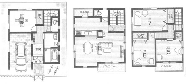 Floor plan. 23.8 million yen, 4LDK, Land area 89.89 sq m , Building area 99.31 sq m