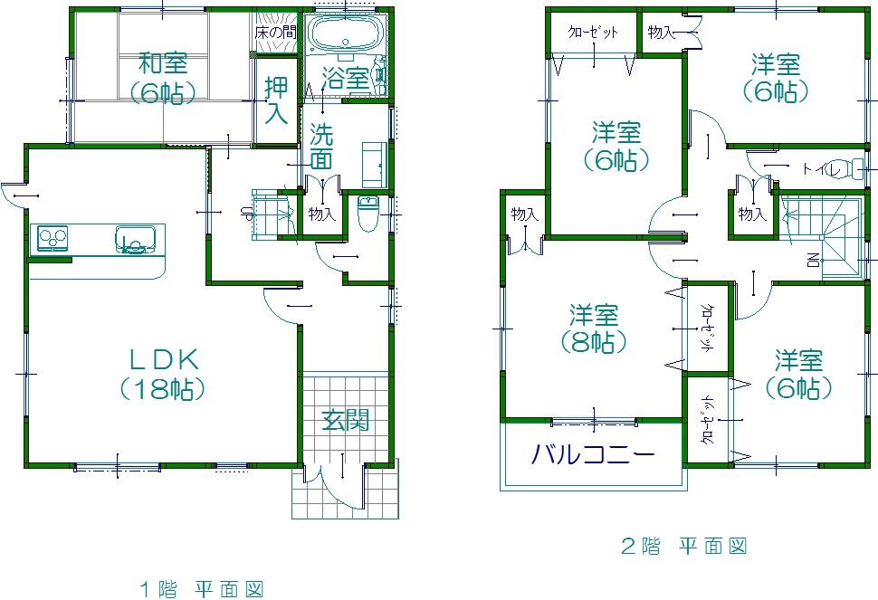 Floor plan. (B-10 No. land), Price 27.5 million yen, 5LDK, Land area 144.16 sq m , Building area 123.38 sq m