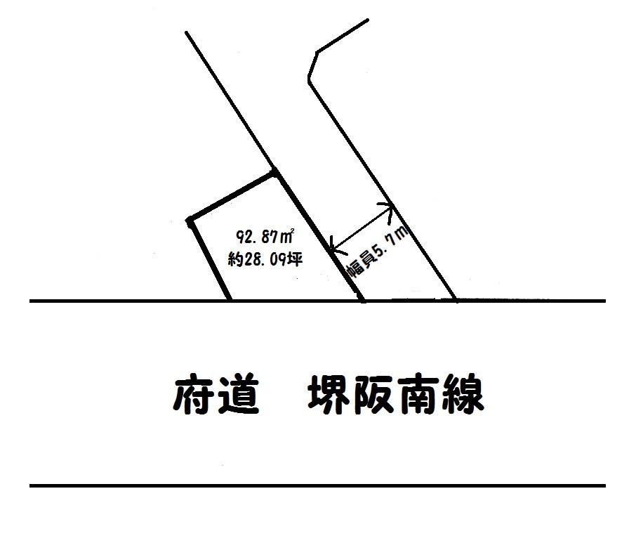 Compartment figure. Land price 6.5 million yen, Land area 92.87 sq m northeast corner lot