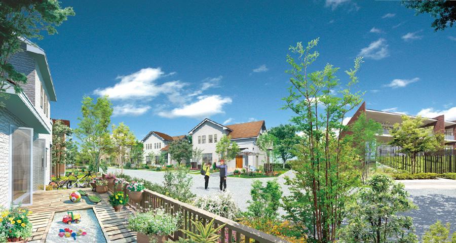 Other. The total number of households planning about 1800 units large-scale New Town. Environment blessed with child-rearing is perfectly located for both business and leisure on the road and the city districts were established along the city planning. (Cityscape image illustration)