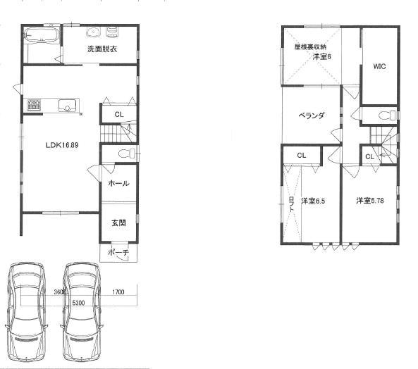 Floor plan. Price 29,450,000 yen, 3LDK+S, Land area 128.88 sq m , Building area 98.6 sq m