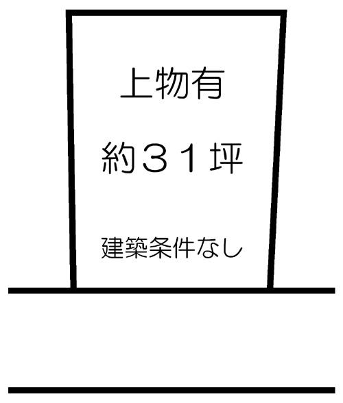 Compartment figure. Land price 12.8 million yen, Land area 103.1 sq m compartment view