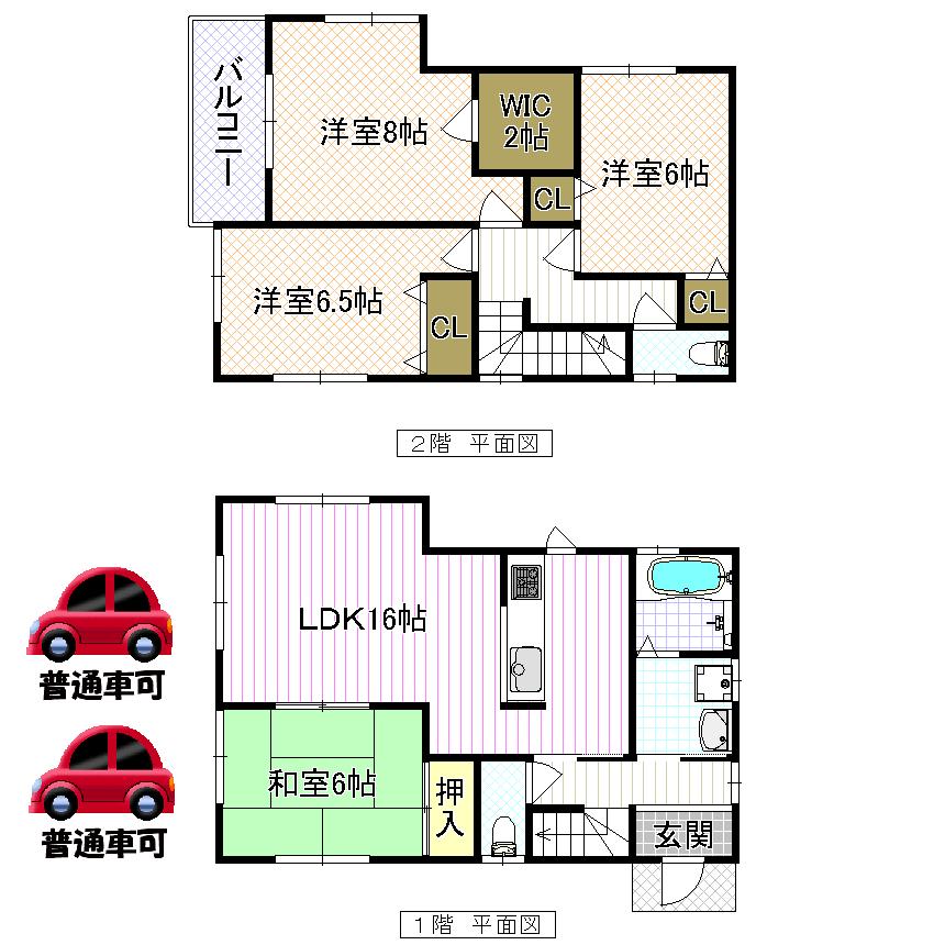 Floor plan. (No. 7 locations), Price 23.8 million yen, 4LDK, Land area 129.63 sq m , Building area 102.67 sq m